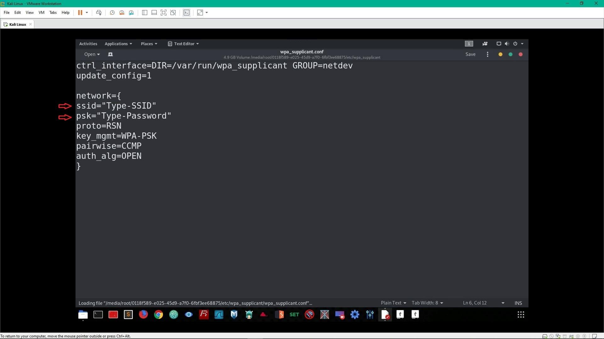 edit wpa_supplicant.conf