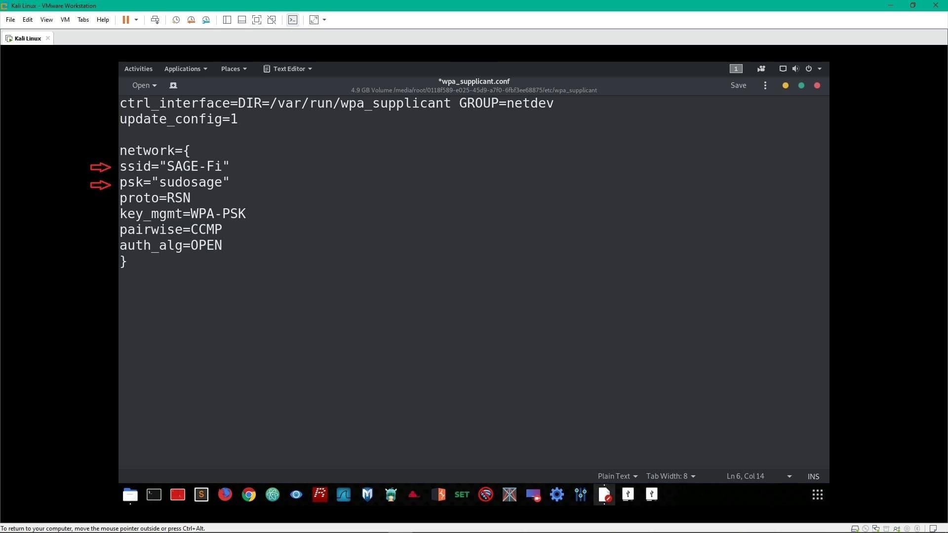 WiFi SSID & Password