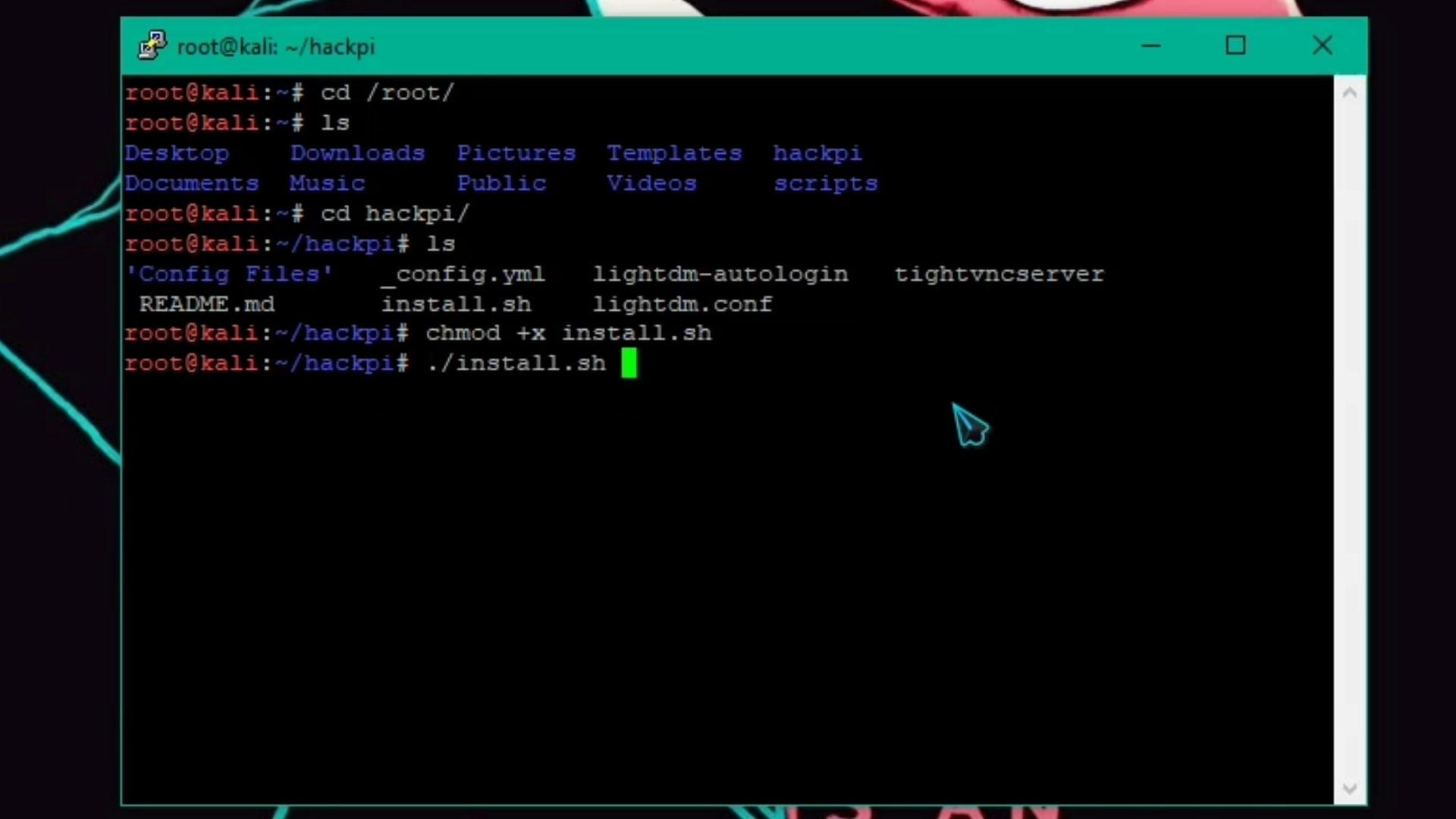 Install HackPi